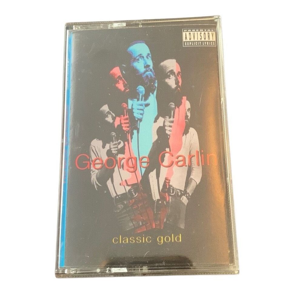 Pre Owned Comedy Cassette George Carlin Classic Gold Parental Advisory